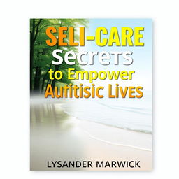 A book cover design for 'SELF-CARE Secrets to Empower Autistic Lives' by Lysander Marwick