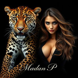 A stunning image of a leopard in a captivating pose, showcasing its beautiful spots and fierce expression