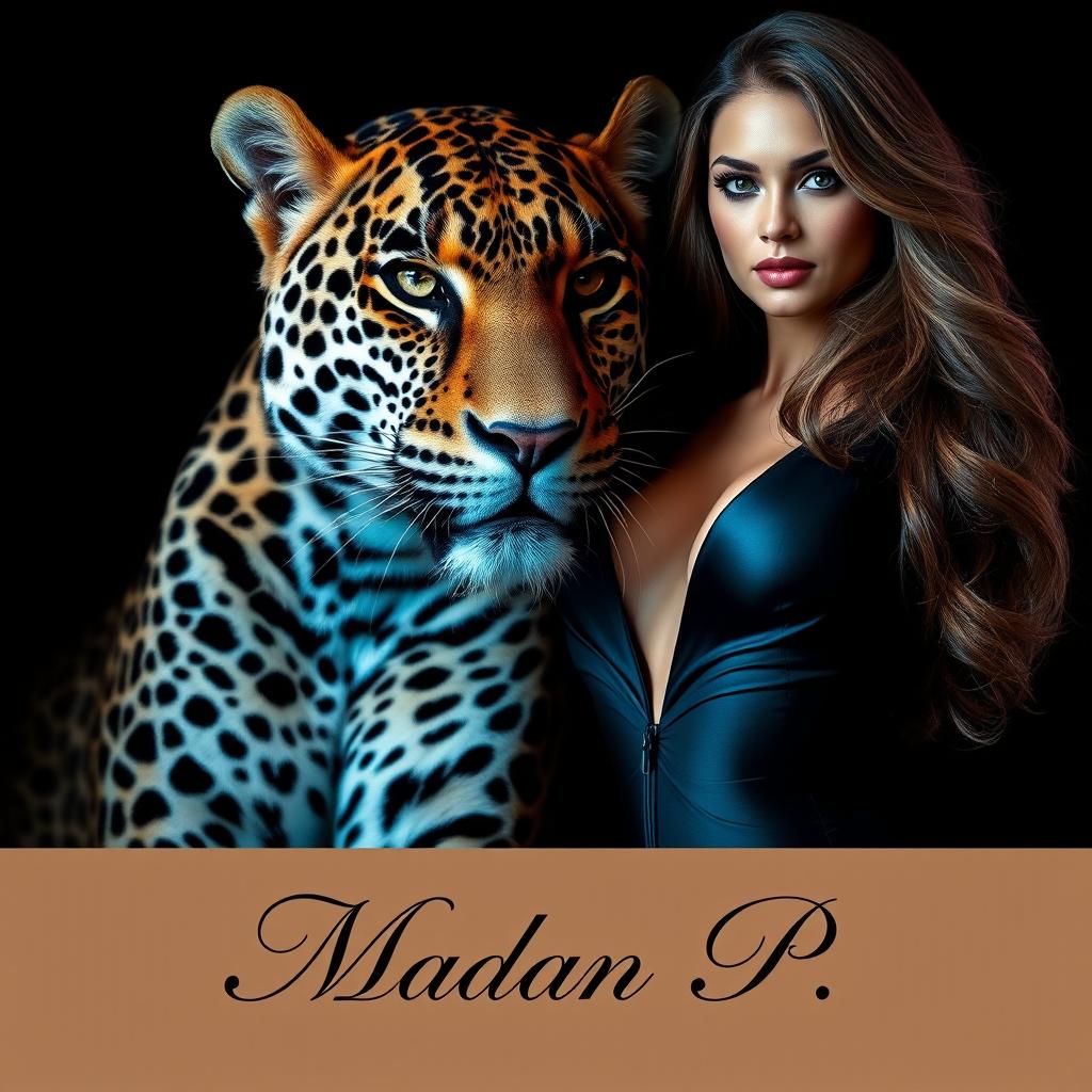 A stunning image of a leopard in a captivating pose, showcasing its beautiful spots and fierce expression