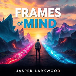 A realistic and captivating visual of a person standing at a crossroads, surrounded by vibrant pathways that lead to various surreal landscapes, symbolizing choices and perspectives