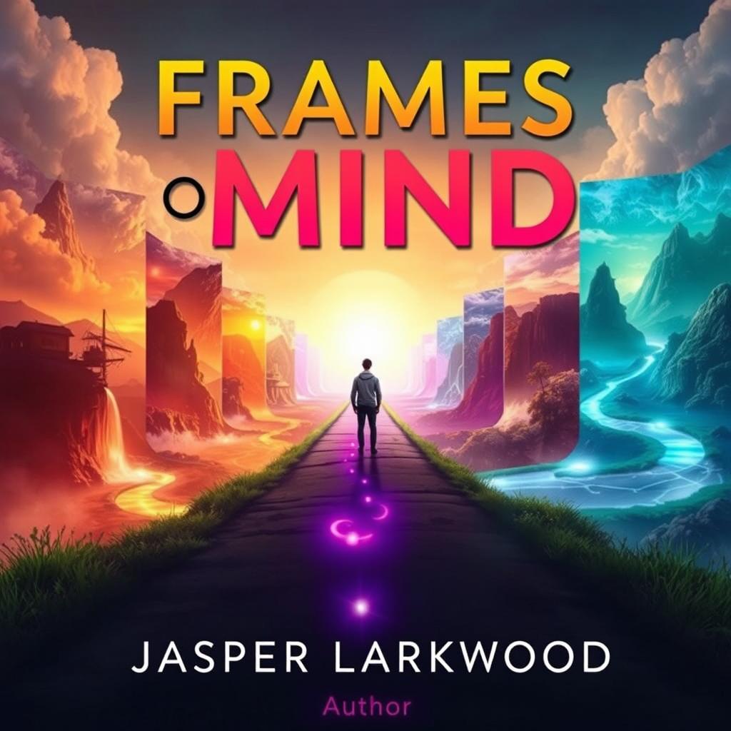 A realistic and captivating visual of a person standing at a crossroads, surrounded by vibrant pathways that lead to various surreal landscapes, symbolizing choices and perspectives