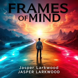 A realistic and captivating visual of a person standing at a crossroads, surrounded by vibrant pathways that lead to various surreal landscapes, symbolizing choices and perspectives
