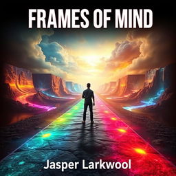 A realistic and captivating image of a person standing at a crossroads, with vibrant pathways radiating outwards, each leading to different surreal landscapes that symbolize choices and perspectives