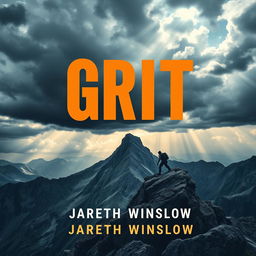 A flat book cover design titled 'Grit' by Jareth Winslow