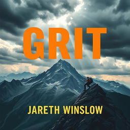 A flat book cover design titled 'Grit' by Jareth Winslow