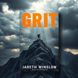 A flat book cover design for 'Grit' by Jareth Winslow