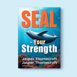 A book cover design featuring a bold, eye-catching title 'SEAL-Your-Strength' in large, dynamic font positioned at the center
