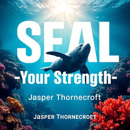 A flat book cover design featuring a bold, eye-catching title 'SEAL-Your-Strength' in large, dynamic font positioned at the center