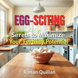 A realistic image of a sunny, vibrant kitchen filled with bright and inviting colors