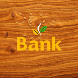 A logo design for a coffee brand called 'Bank', featuring a bold and modern font that emphasizes the name 'Bank' in a stylized way