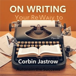 A book cover design titled 'On Writing Your Way to Captivating Success' by Corbin Jastrow