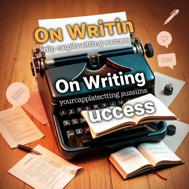 A book cover design titled 'On Writing Your Way to Captivating Success' by Corbin Jastrow