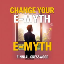 A book cover design titled 'Change Your E-Myth' in bold, large font at the top