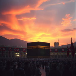 The Kaaba in Saudi Arabia in 1973, under the rule of Nazi Germany