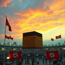 The Kaaba in Saudi Arabia in 1973, under the rule of Nazi Germany