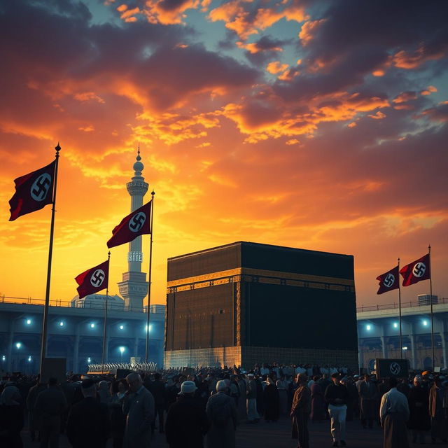 The Kaaba in Saudi Arabia in 1973, under the rule of Nazi Germany