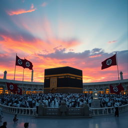 The Kaaba in Saudi Arabia in 1973, under the rule of Nazi Germany