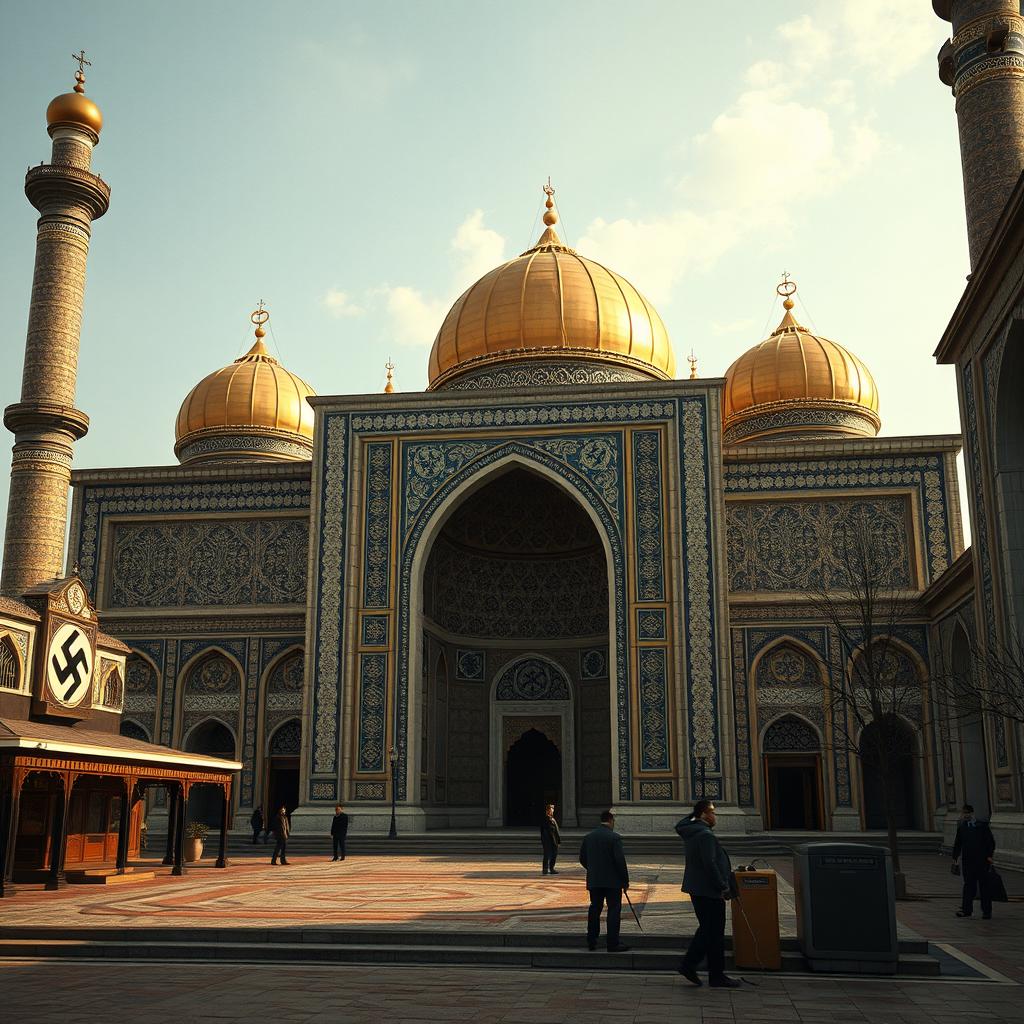 The Imam Reza Shrine in Mashhad, Iran, in 1973, under the rule of Nazi Germany