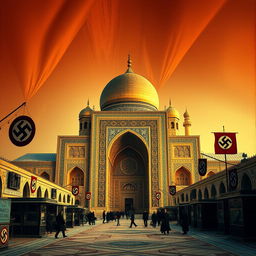 The Imam Reza Shrine in Mashhad, Iran, in 1973, under the rule of Nazi Germany