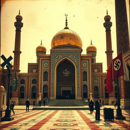 The Imam Reza Shrine in Mashhad, Iran, in 1973, under the rule of Nazi Germany