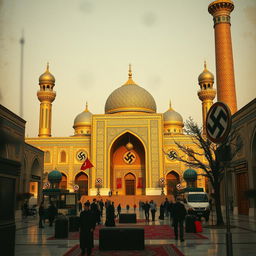 The Imam Reza Shrine in Mashhad, Iran, in 1973, under the rule of Nazi Germany