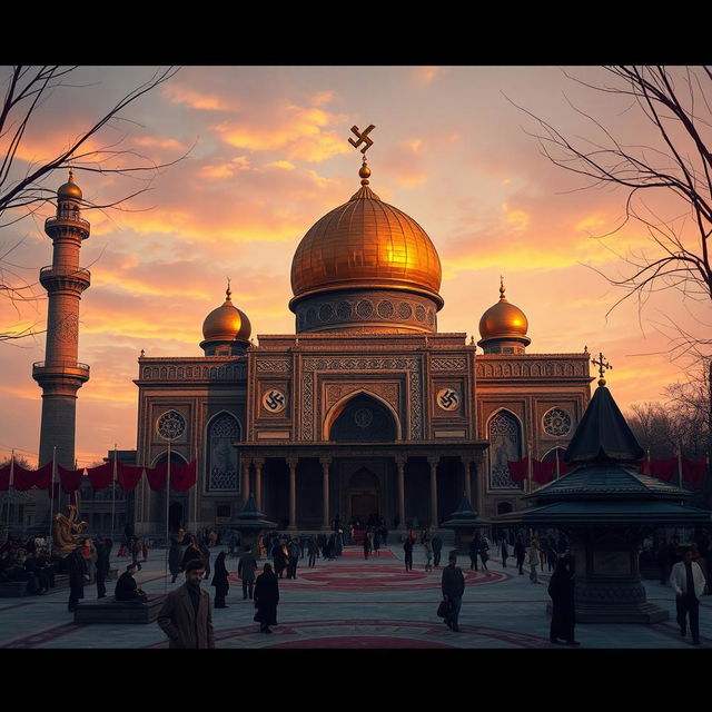 The Imam Hussein Shrine in Karbala, Iraq, in 1973, under the rule of Nazi Germany