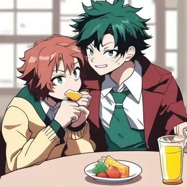 In the anime series 'My Hero Academia', the main character is often seen enjoying a scotch kiss as a sweet treat between battles.