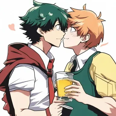 In the anime series 'My Hero Academia', the main character is often seen enjoying a scotch kiss as a sweet treat between battles.