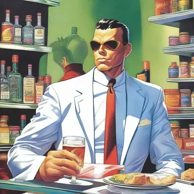 In the comic book series 'Astro City', the protagonist's favorite indulgence is a scotch kiss, which he often uses as a reward for saving the day.