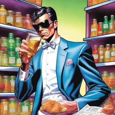 In the comic book series 'Astro City', the protagonist's favorite indulgence is a scotch kiss, which he often uses as a reward for saving the day.