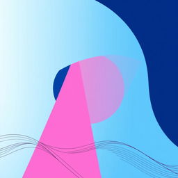 A beautifully designed profile image showcasing an abstract geometric pattern in vibrant colors like blue, pink, and yellow