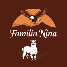 A logo design featuring the phrase 'Familia Nina' in an elegant, bold font