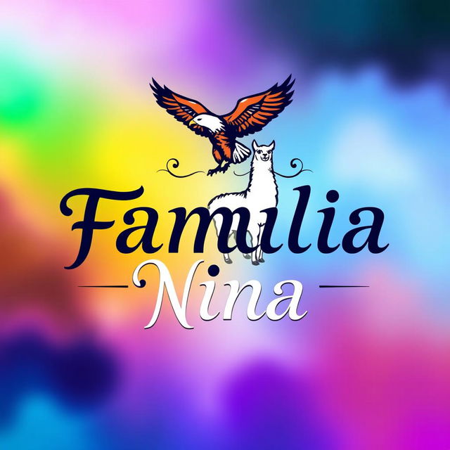 A vibrant logo featuring the words 'Familia Nina' elegantly displayed