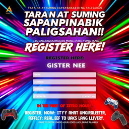 A vibrant and eye-catching poster promoting an exciting competition