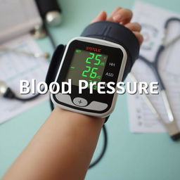 A visual representation of blood pressure monitoring