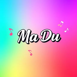 A vibrant and engaging TikTok profile picture for 'Ma Du', featuring a modern and artistic design