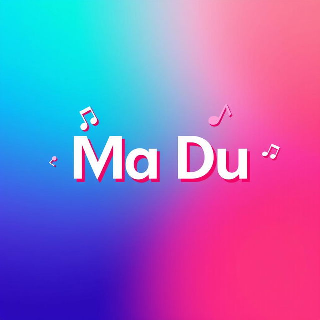 A vibrant and engaging TikTok profile picture for 'Ma Du', featuring a modern and artistic design