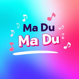 A vibrant and engaging TikTok profile picture for 'Ma Du', featuring a modern and artistic design