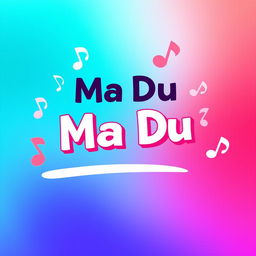 A vibrant and engaging TikTok profile picture for 'Ma Du', featuring a modern and artistic design