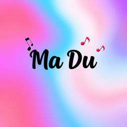 A vibrant and engaging TikTok profile picture for 'Ma Du', featuring a modern and artistic design