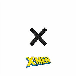 Design a blank collector card featuring an X-Men-inspired border that captures the vibrant and dynamic comic book aesthetic