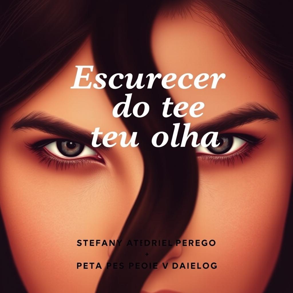 A book cover design featuring the title 'Escurecer do teu olhar' prominently displayed