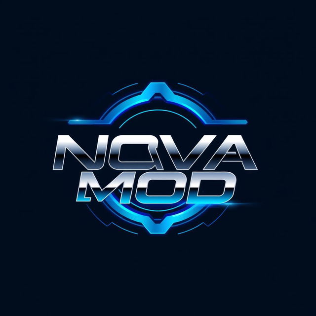 A logo design featuring the brand name 'NOVA MOD'