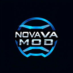 A logo design featuring the brand name 'NOVA MOD'