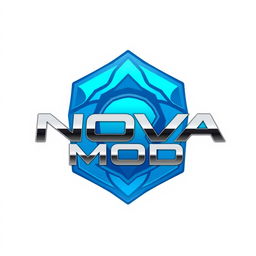 A logo design featuring the brand name 'NOVA MOD'