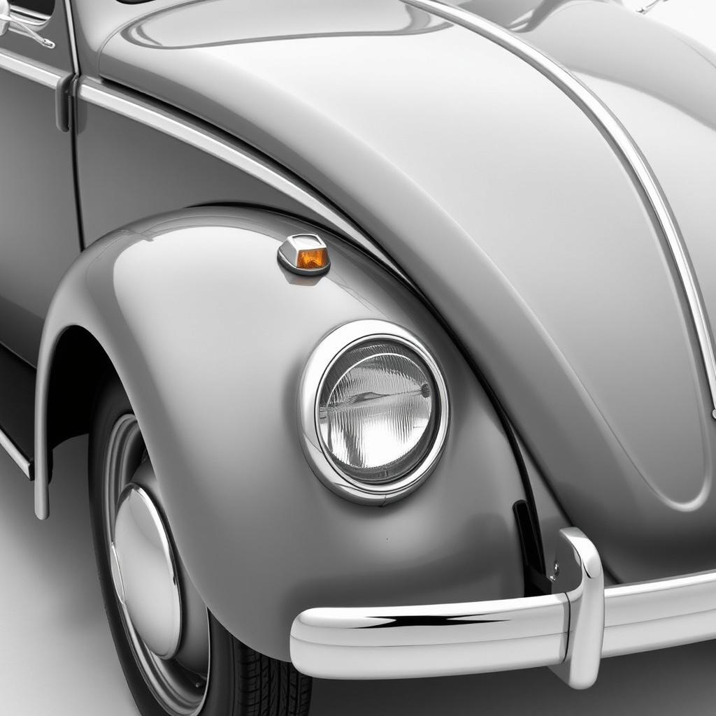 A detailed image of the 1938 Volkswagen Typ 1, the first prototype known as Fusca