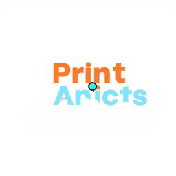 A modern and sleek logo design for a graphic design studio named 'Print Addicts'
