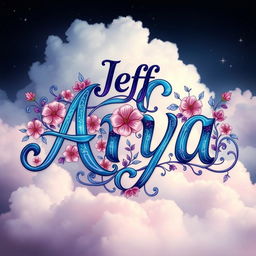 Transform the name 'Jeff' into 'Arya' in a beautiful, artistic way