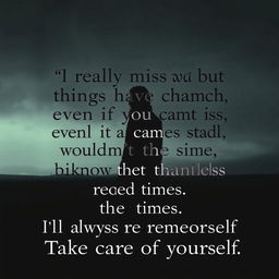 A dark, moody profile image featuring a silhouette of a person standing on a bleak landscape, looking towards a distant horizon