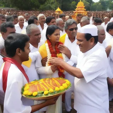The Sinhala community celebrates religious festivals with great enthusiasm.